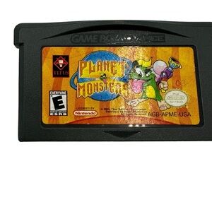PLANET MONSTERS, NINTENDO GAMEBOY ADVANCE VIDEO GAME ORIGINAL CARTRIDGE